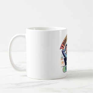 Taza De Café El trabajo de inteligencia artificial es más intel