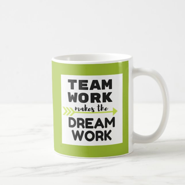 Taza De Café El trabajo del equipo hace el trabajo ideal (Derecha)