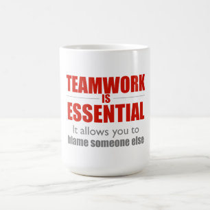 Taza De Café El trabajo en equipo es esencial