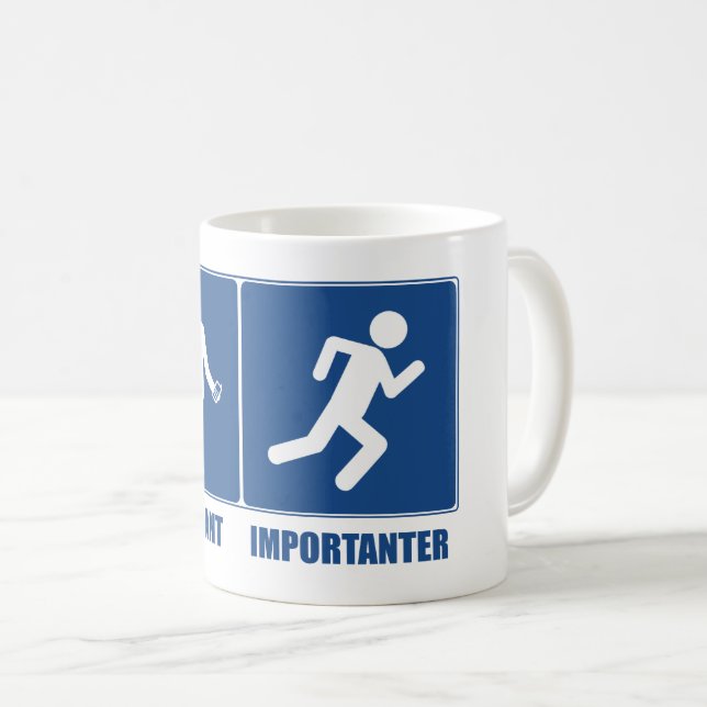 Taza De Café El trabajo es importante, la ejecución es importan (Anverso derecho)