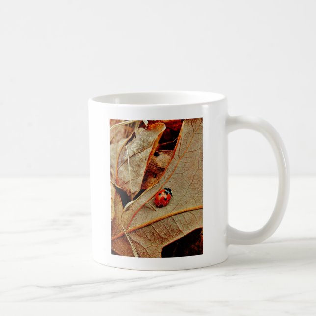 Taza De Café el traje lindo de la mariquita personaliza el (Derecha)