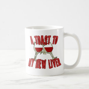 Taza De Café El trasplante del hígado consigue los regalos bie