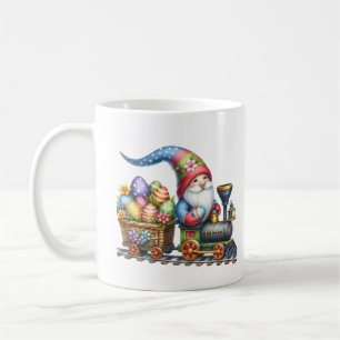 Taza De Café El tren del gnomo de Semana Santa añade una acuare