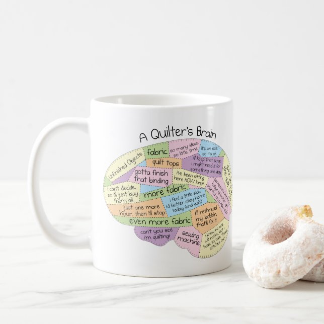 Taza De Café El truco cerebral de un terraplén - Gracioso regal (Con donut)