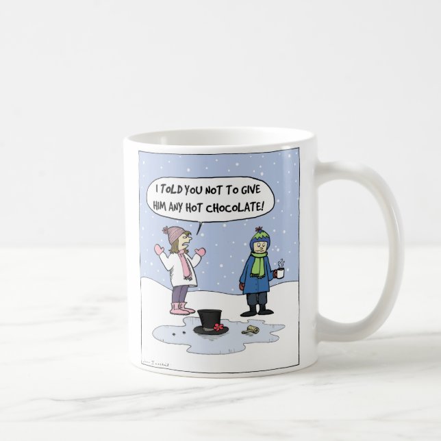 Taza De Café "El último día de Frosty" es gracioso Personalizad (Derecha)