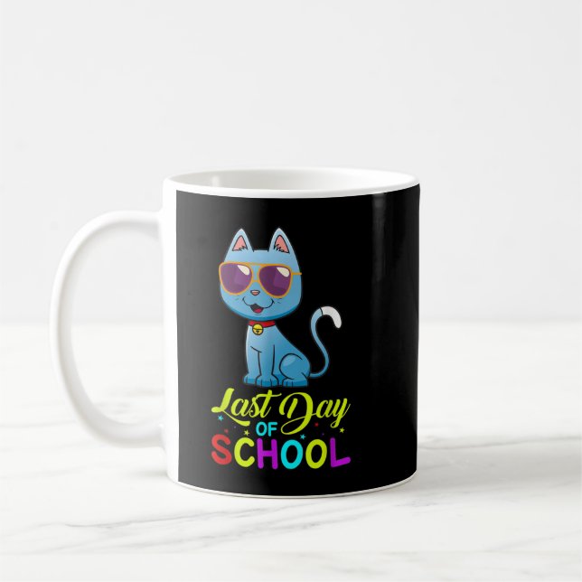 Taza De Café El Último Día De La Escuela Los Maestros Verano Co (Izquierda)