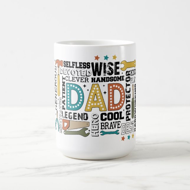 Taza De Café El último kit de herramientas de papá: construido  (Centro)