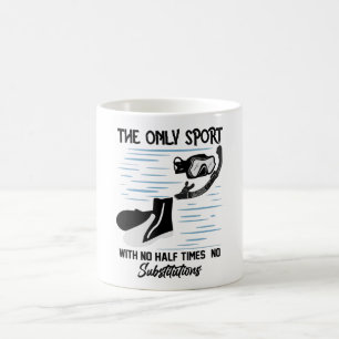 Taza De Café El Único Deporte Sin Media Vez - El Nadador