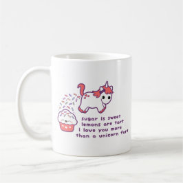 Taza De Café El unicornio lindo Fart