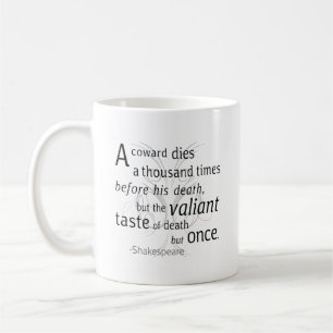 Taza De Café El Valiant muere pero una vez Shakespeare