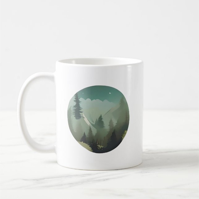 Taza De Café El Valle de la Montaña Misty: Un Silvestre Tranqui (Izquierda)