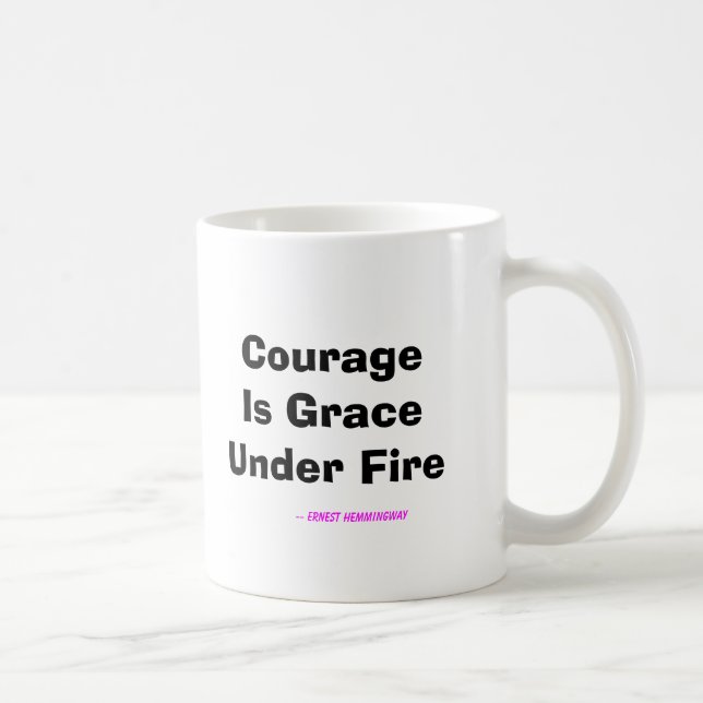 Taza De Café El valor es tolerancia bajo fuego (Derecha)