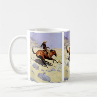 Taza De Café El vaquero de Remington, Caballería militar vintag
