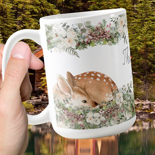 Taza De Café El venado de invierno Woodland El salvaje (Subido por el creador)