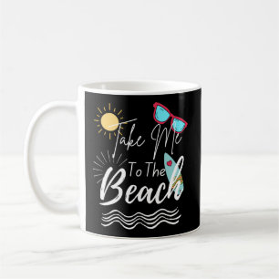 Taza De Café El Verano Me Lleva A La Playa