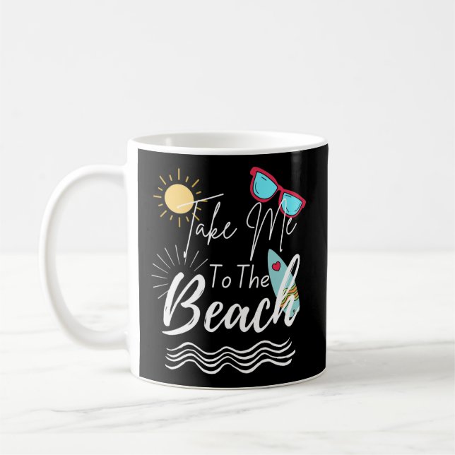 Taza De Café El Verano Me Lleva A La Playa (Izquierda)