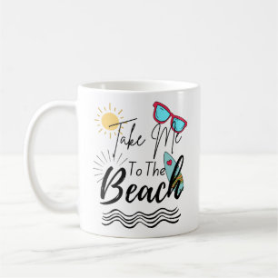 Taza De Café El Verano Me Lleva A La Playa