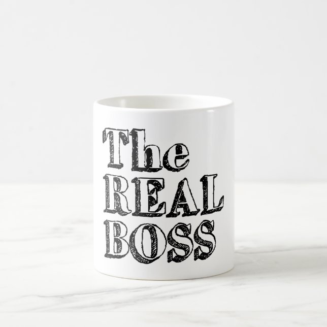 Taza De Café El verdadero jefe (Centro)