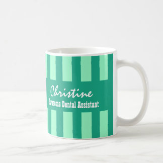 Taza De Café El VERDE impresionante del ayudante de dentista