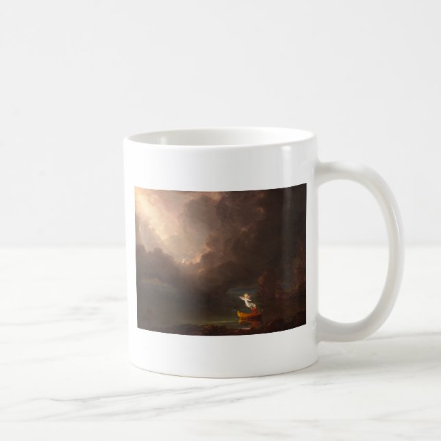 Taza De Café El viaje de la vida a la vejez Thomas Cole 1842 (Derecha)
