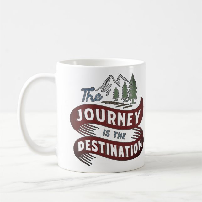 Taza De Café El viaje es el destino (Izquierda)