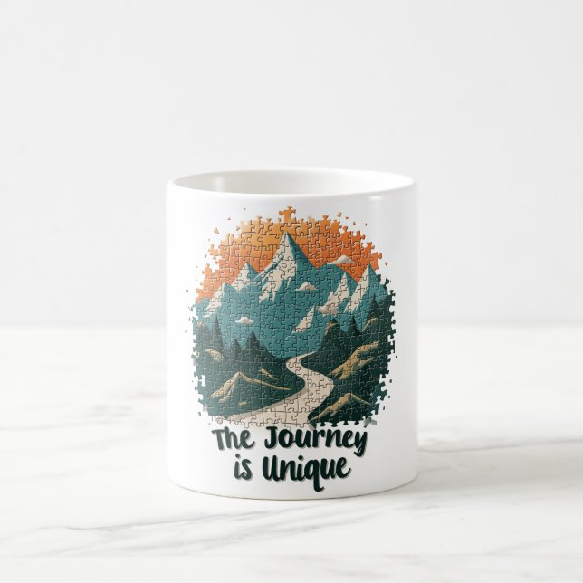 Taza De Café El viaje es único (Centro)