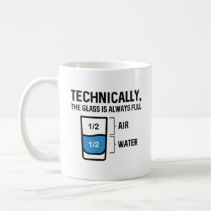 Taza De Café El vidrio siempre está lleno