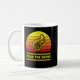 Taza De Café El Viejo Retro La Música Francesa Del Cuerno Ama E