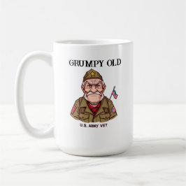 Taza De Café El viejo y gruñón veterano del ejército de Estados