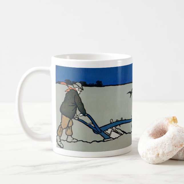 Taza De Café El villano de Cecil Aldin (1870-1935) (Con donut)