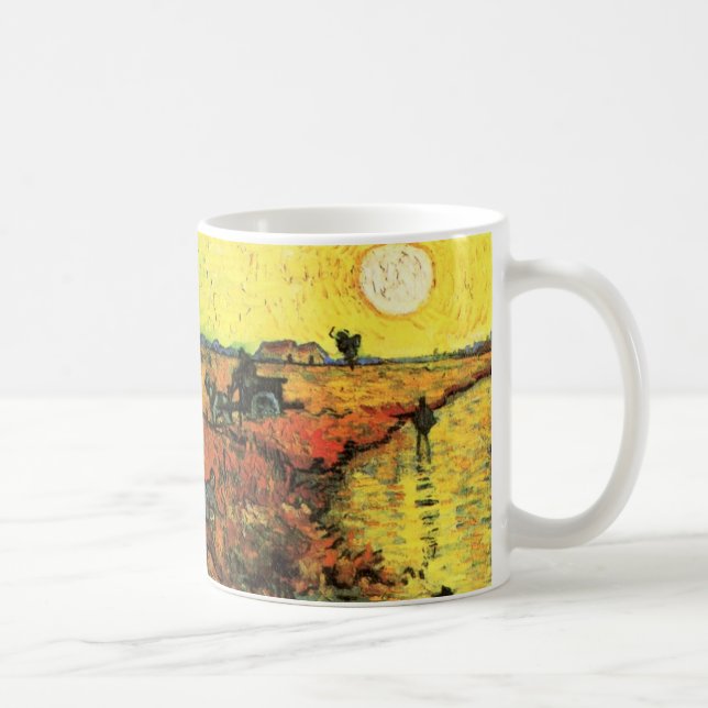 Taza De Café El viñedo rojo de Vincent van Gogh (Derecha)