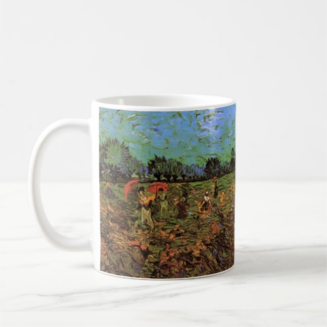 Taza De Café El viñedo verde de Vincent van Gogh (Izquierda)