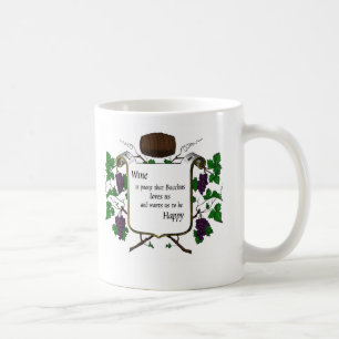 Taza De Café El vino es Proof/I estaría bebiendo bastante la