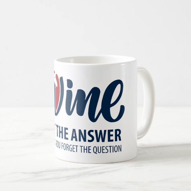 Taza De Café El vino no es la respuesta (Anverso derecho)