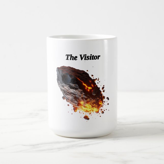 Taza De Café "El visitante," Roca Espacial desde el espacio ext (Centro)