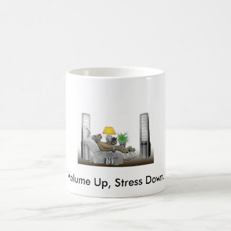 Taza De Café El volumen para arriba, subraya abajo