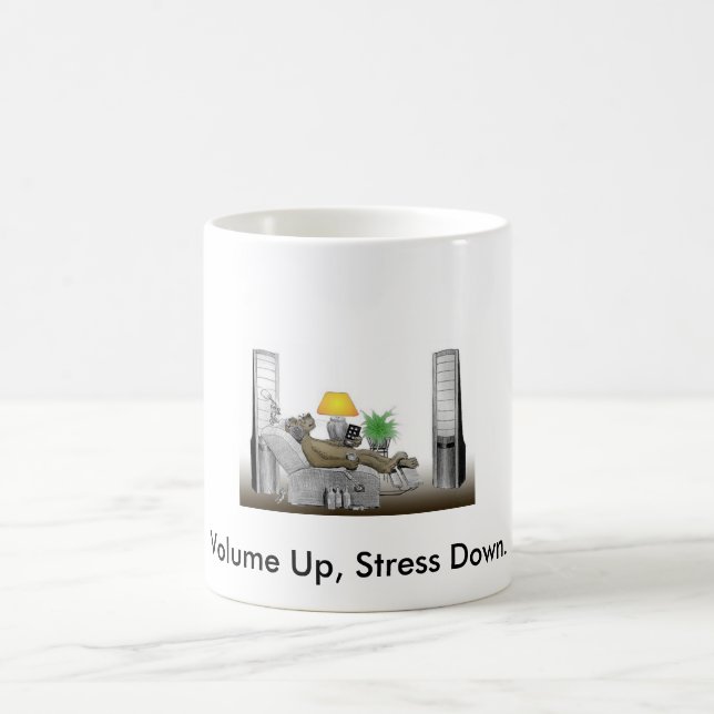Taza De Café El volumen para arriba, subraya abajo (Centro)