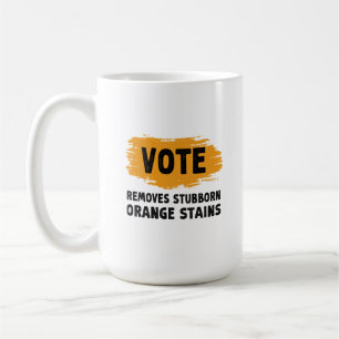 Taza De Café El voto elimina el obsequio del Naranja testarudo