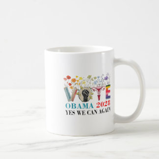 Taza De Café El Voto Floral Obama 2028 Arregló Este Presidente