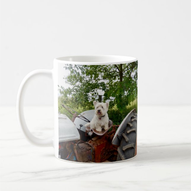 Taza De Café El Westie oficial en un tractor (Izquierda)