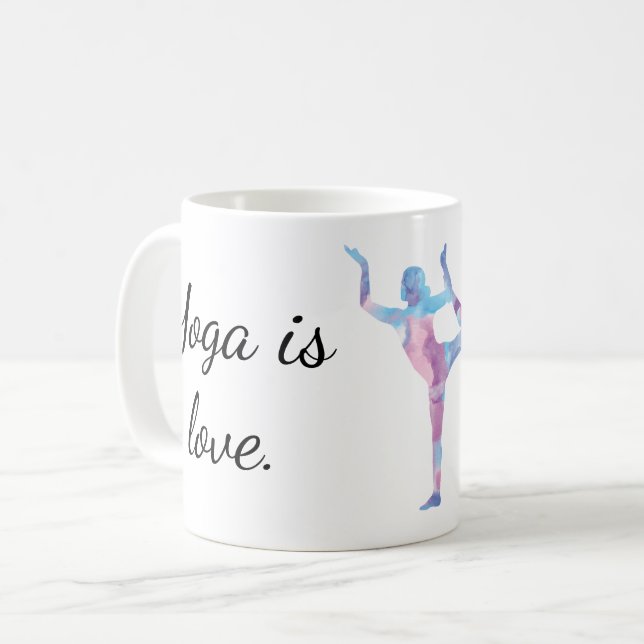 Taza De Café El Yoga Es La Vida 1 Mugre (Anverso izquierdo)