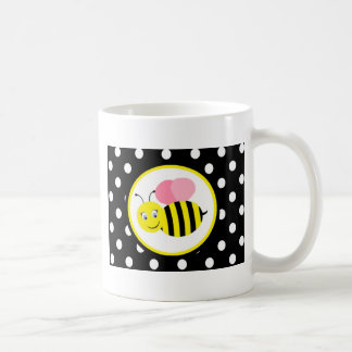 Taza De Café El zumbido manosea la abeja - rosa/negro