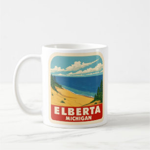 Taza De Café Elberta Michigan Vintage