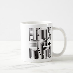 Taza De Café Elbows Up Canada Pegatina5