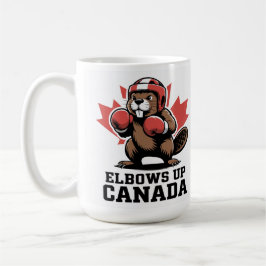 Taza De Café Elbows Up Canada | Quirky Canadian Pride Gift