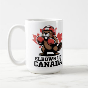 Taza De Café Elbows Up Canada Quirky Canadian Pride Gift