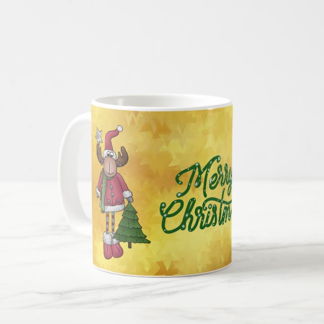 Taza De Café Elch mit Baum  (Anverso izquierdo)