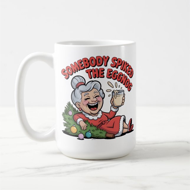 TAZA DE CAFÉ ELDERY LADY FALLS OVER CHRISTMAS  (Izquierda)