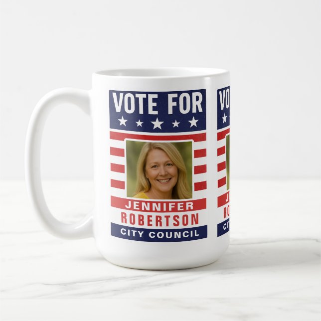 Taza De Café Elección de Campaña Personalizada (Izquierda)