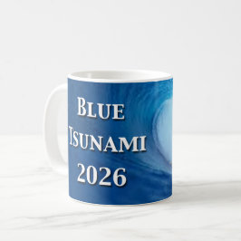 Taza De Café Elección del Tsunami Azul 2026